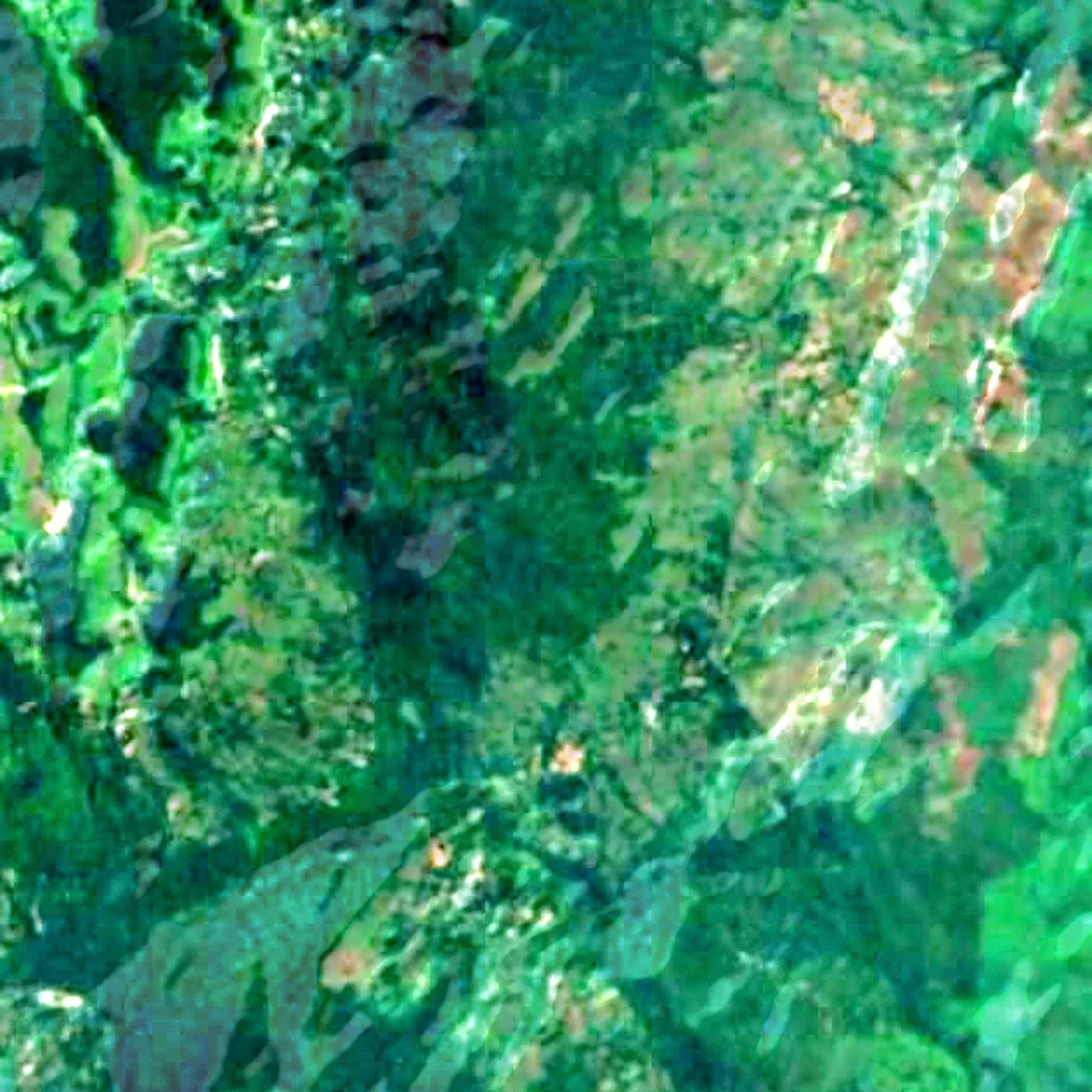 Amani Nature Reserve seen from above (Sentinel-2)