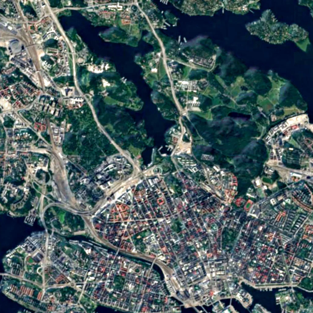 Bellevue park seen from above (Sentinel-2)