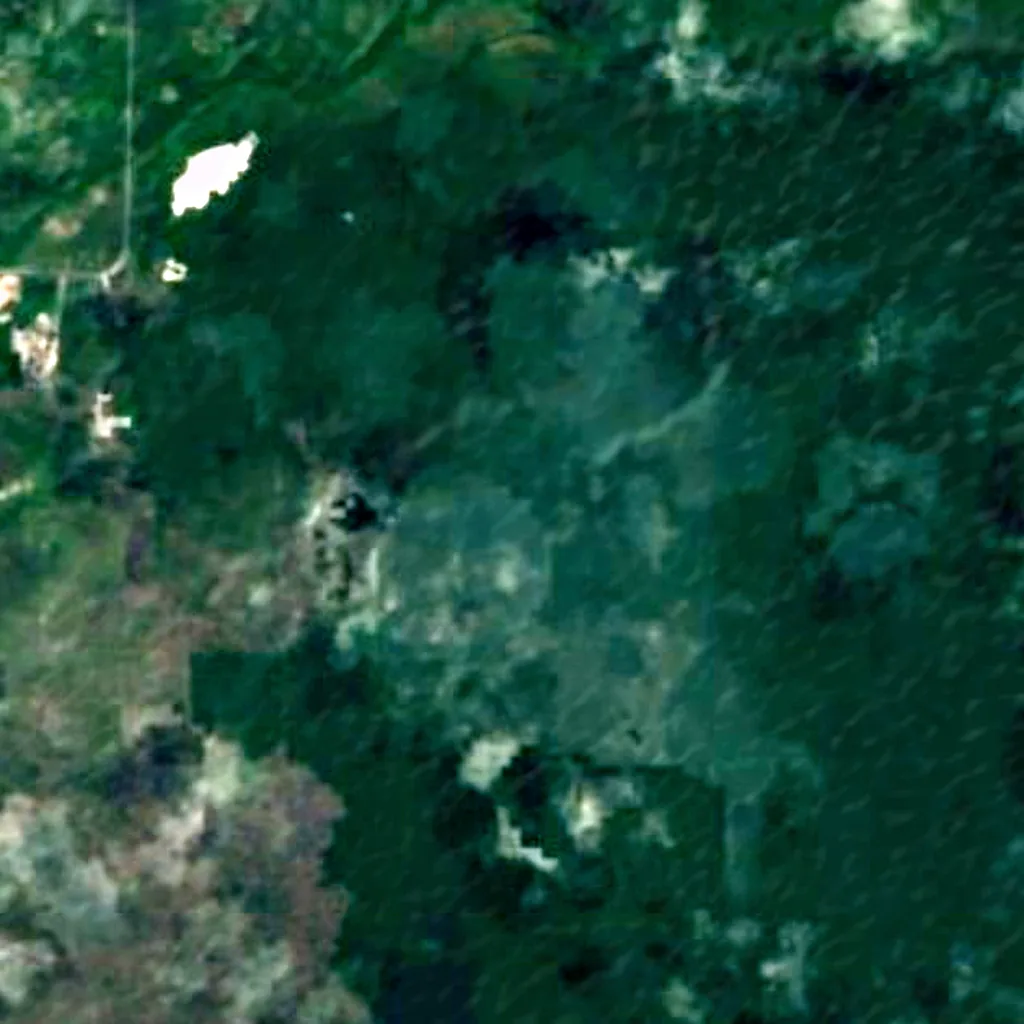 Borneo lowland rain forests seen from above (Sentinel-2)