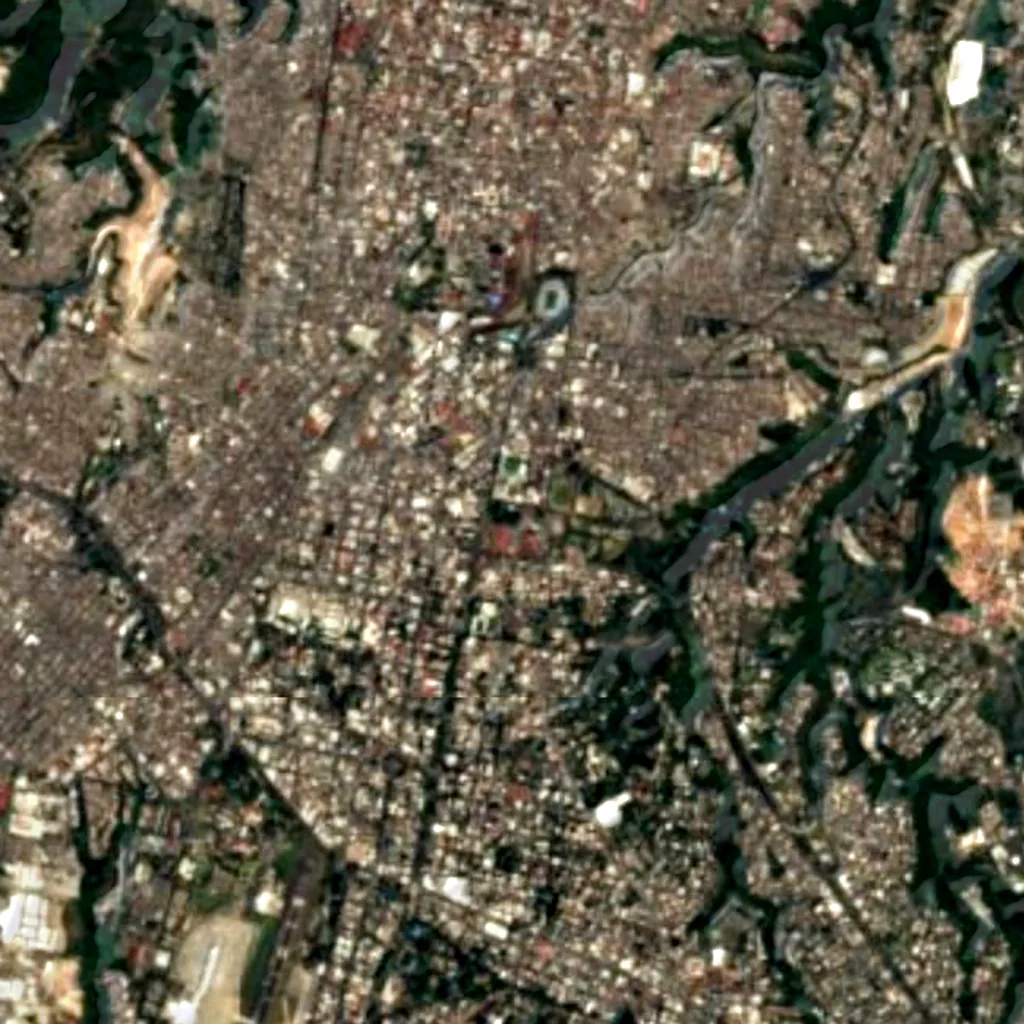 Botanical Garden of Guatemala seen from above (Sentinel-2)