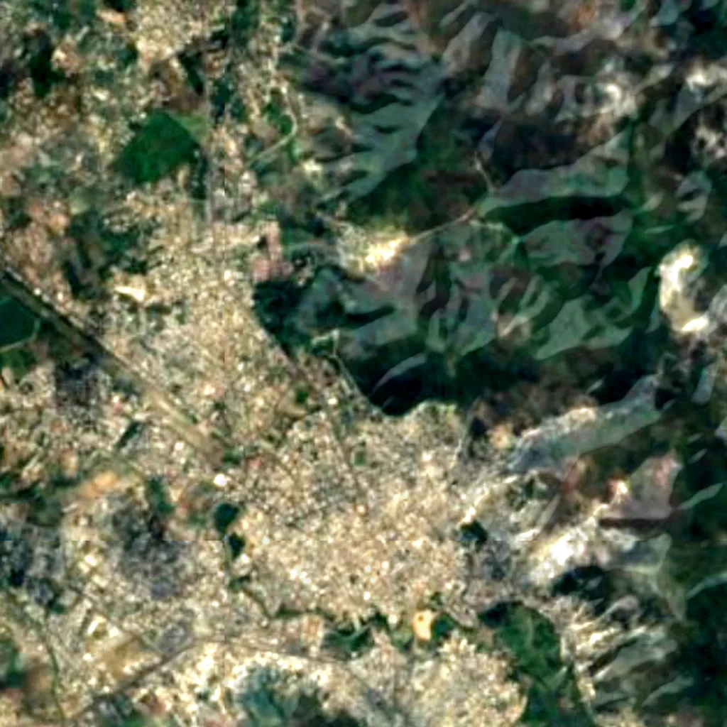 Botanical garden of Portoviejo seen from above (Sentinel-2)
