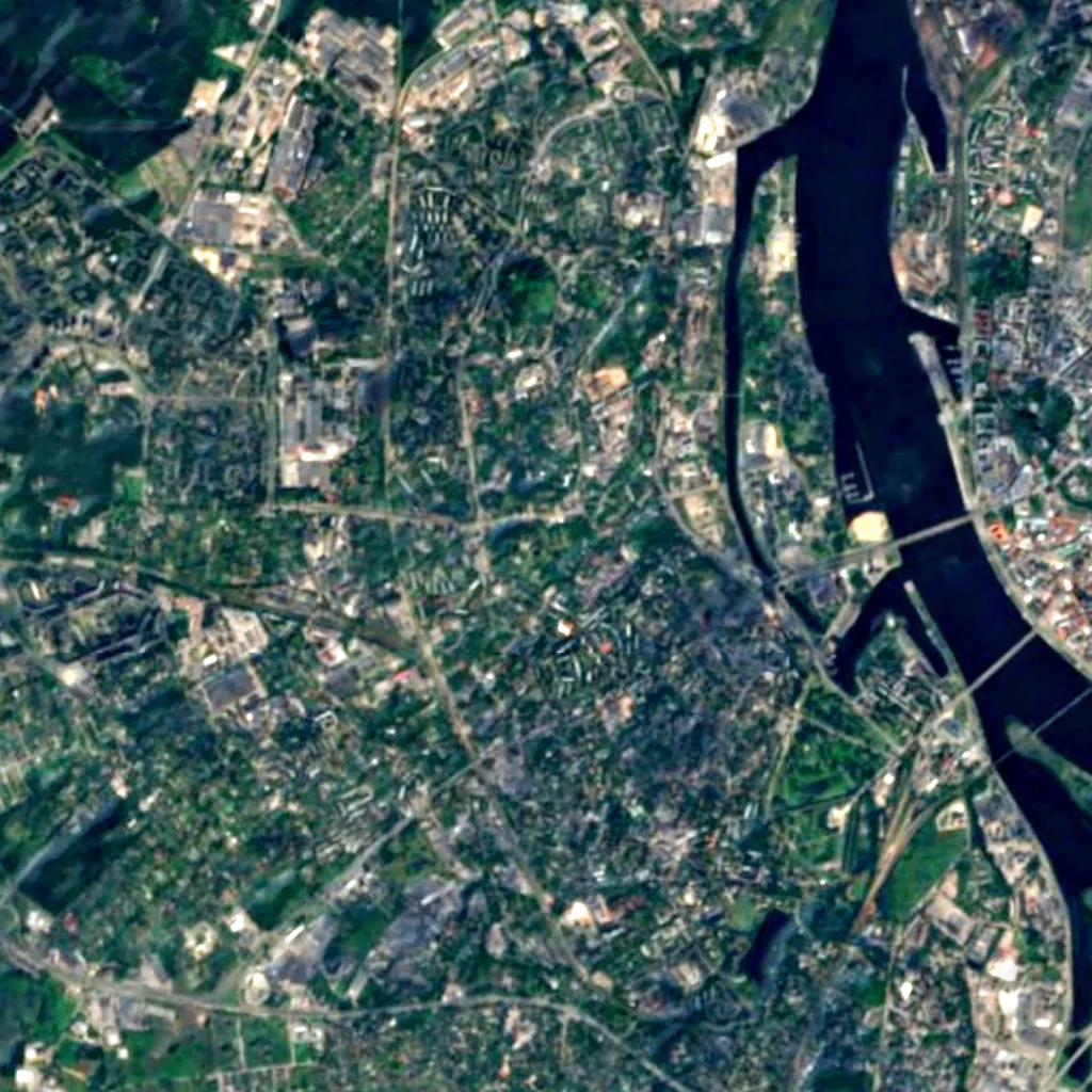 Botanical Garden of the University of Latvia seen from above (Sentinel-2)