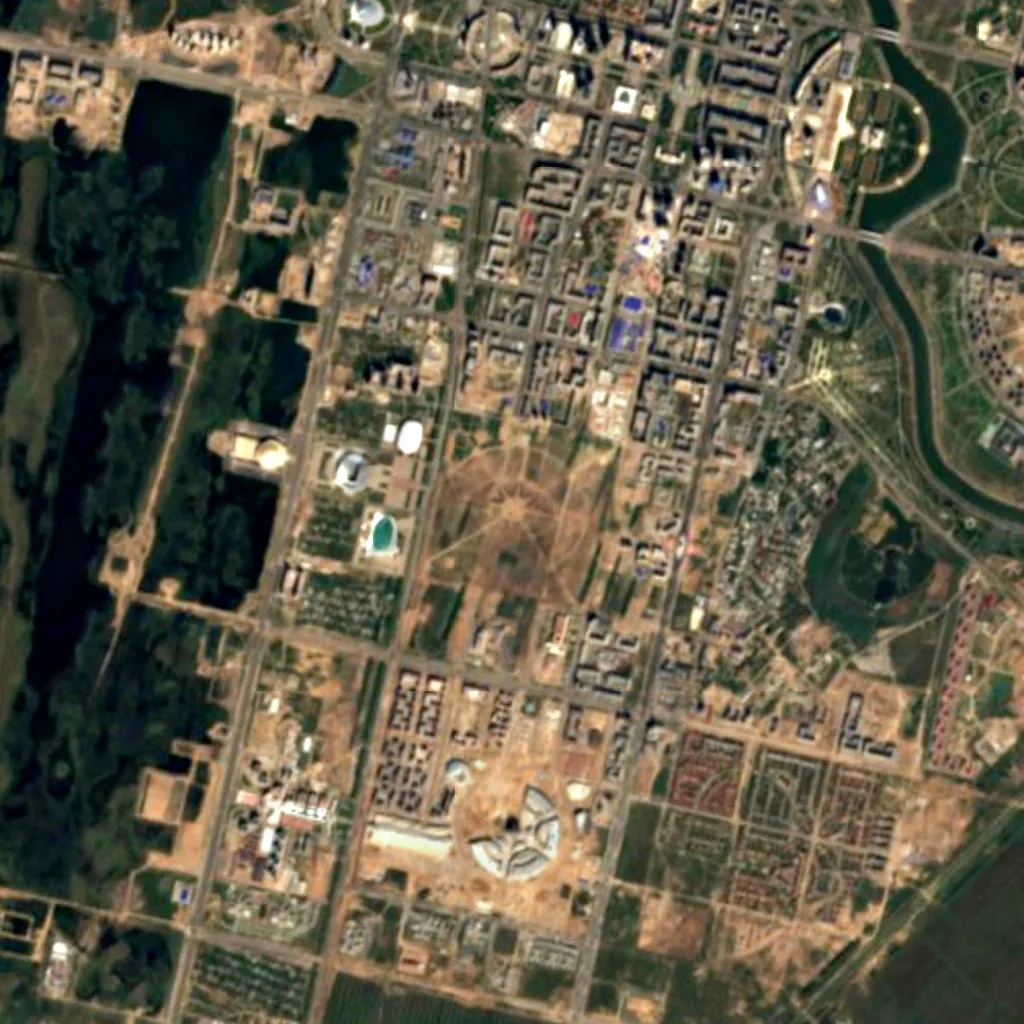 Botanical Garden seen from above (Sentinel-2)