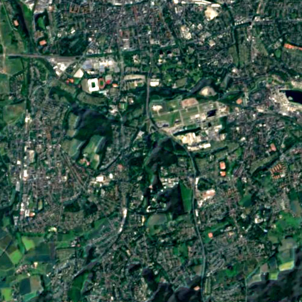 Botanischer Garten Rombergpark seen from above (Sentinel-2)