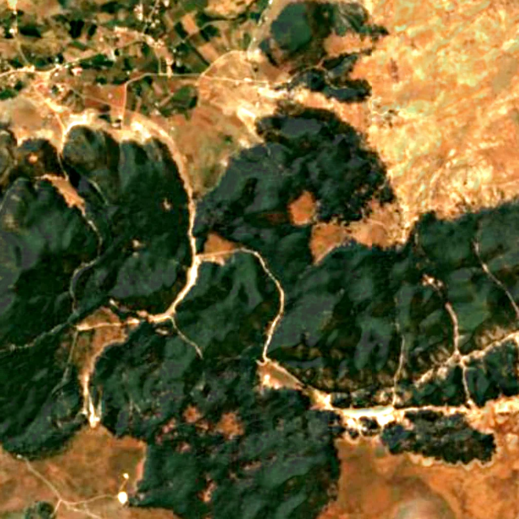 Cèdre Gouraud seen from above (Sentinel-2)