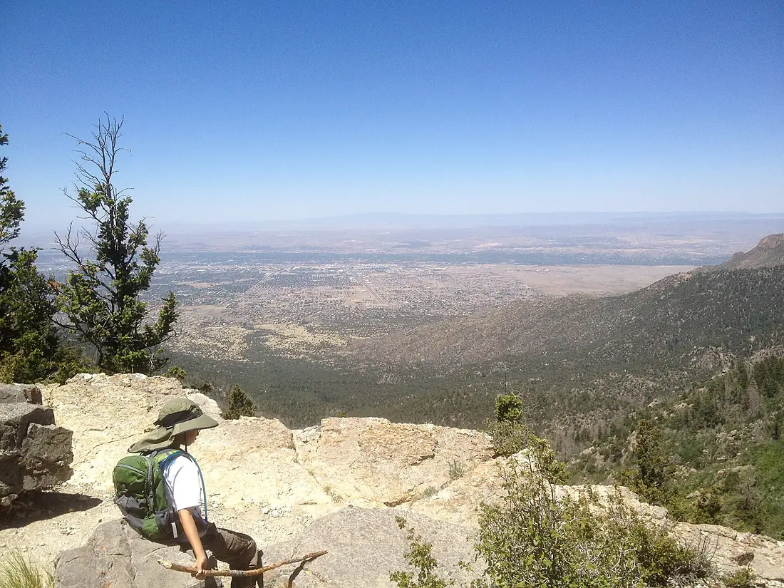 Hiking the Cienega Trail in the Sandia Mountains