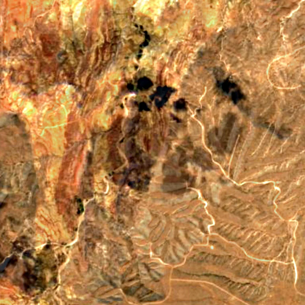 Cibola National Forest seen from above (Sentinel-2)