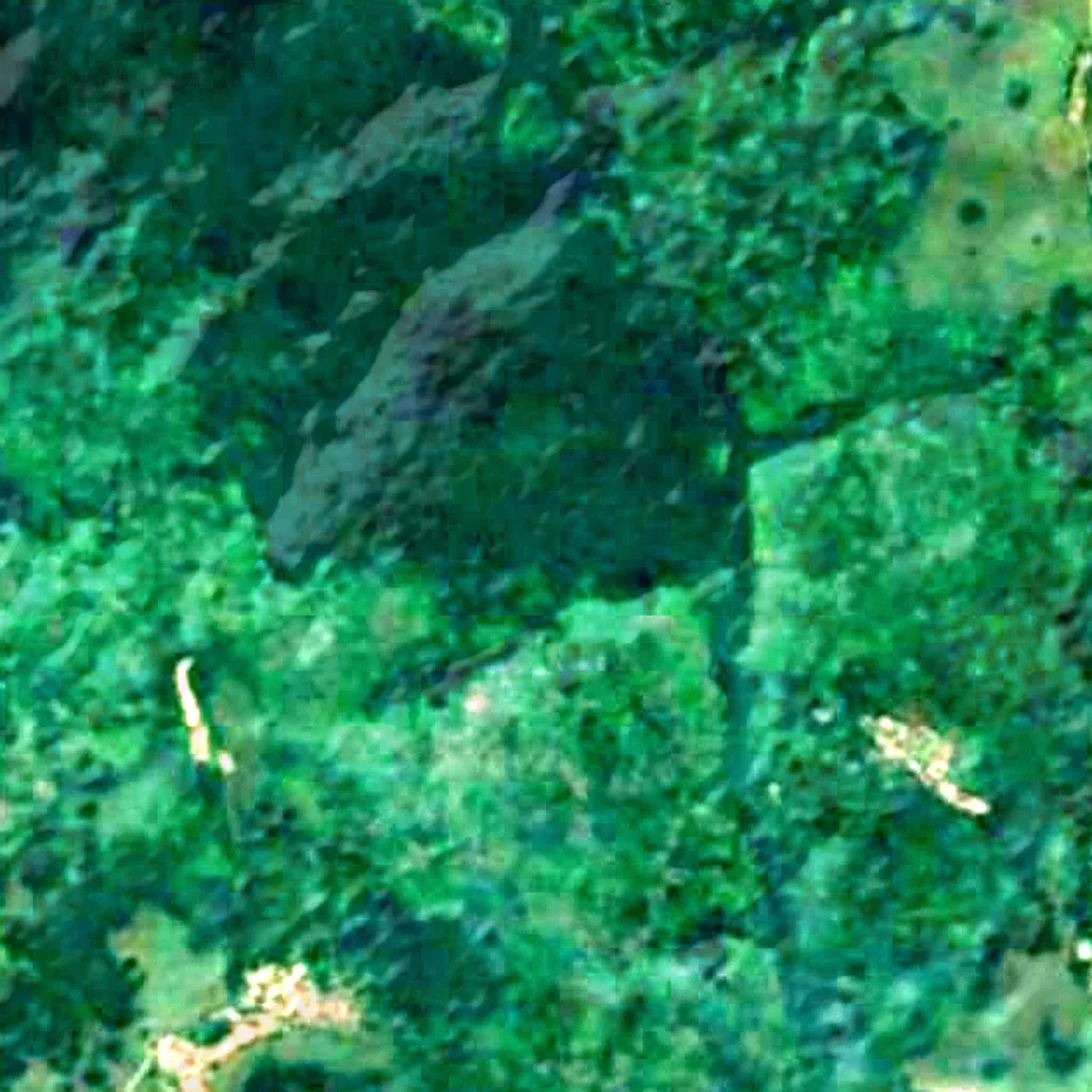 Congo seen from above (Sentinel-2)