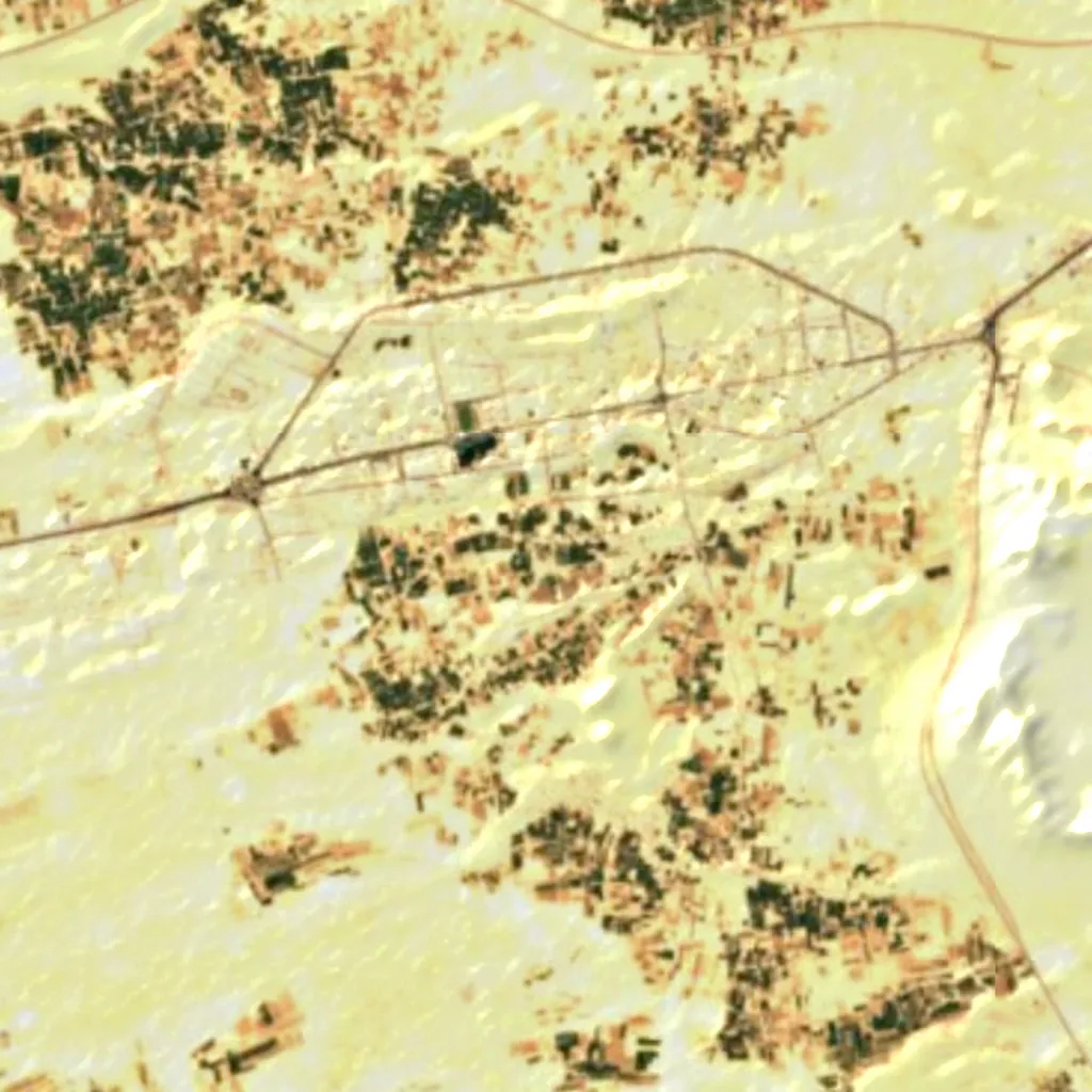 Cypress of Abarkuh seen from above (Sentinel-2)