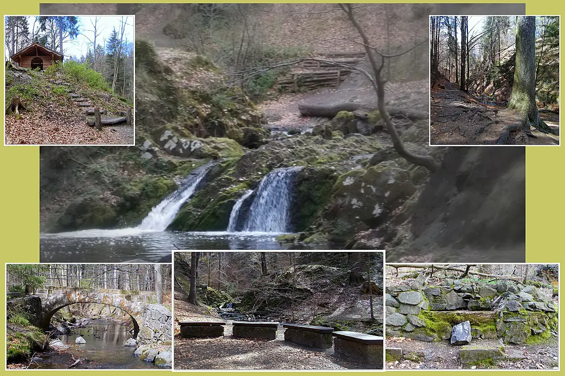 2014 Priesnitz-Wasserfall in der Dresdner Heide