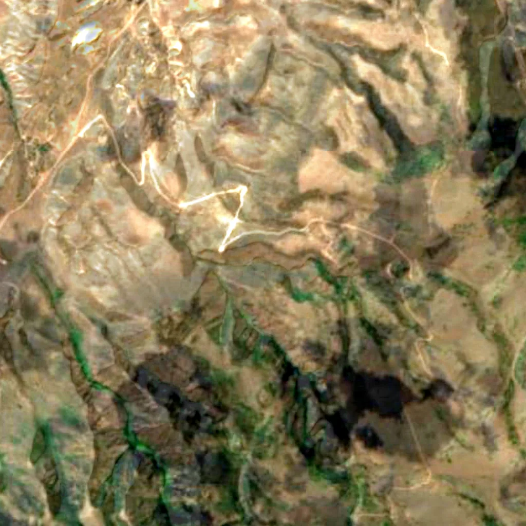 Fishlake National Forest seen from above (Sentinel-2)