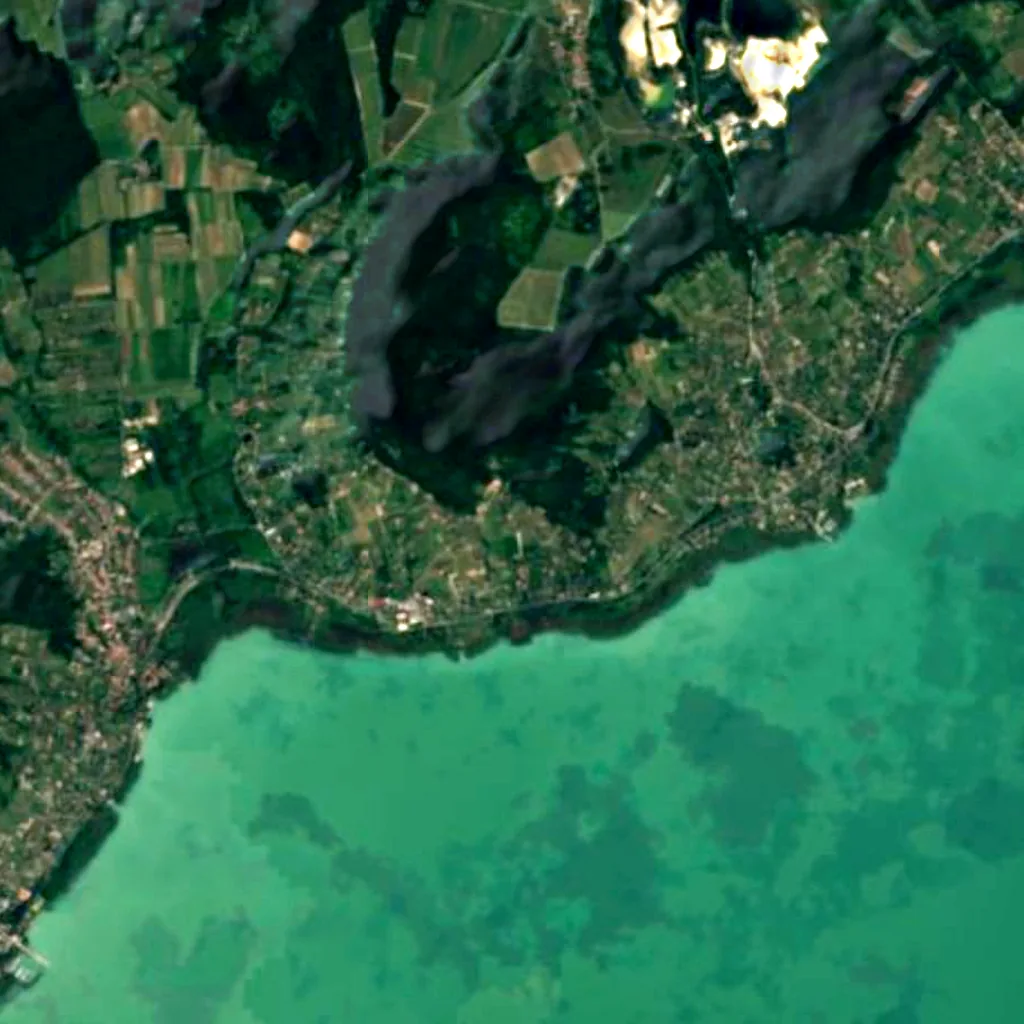 Folly arboretum seen from above (Sentinel-2)