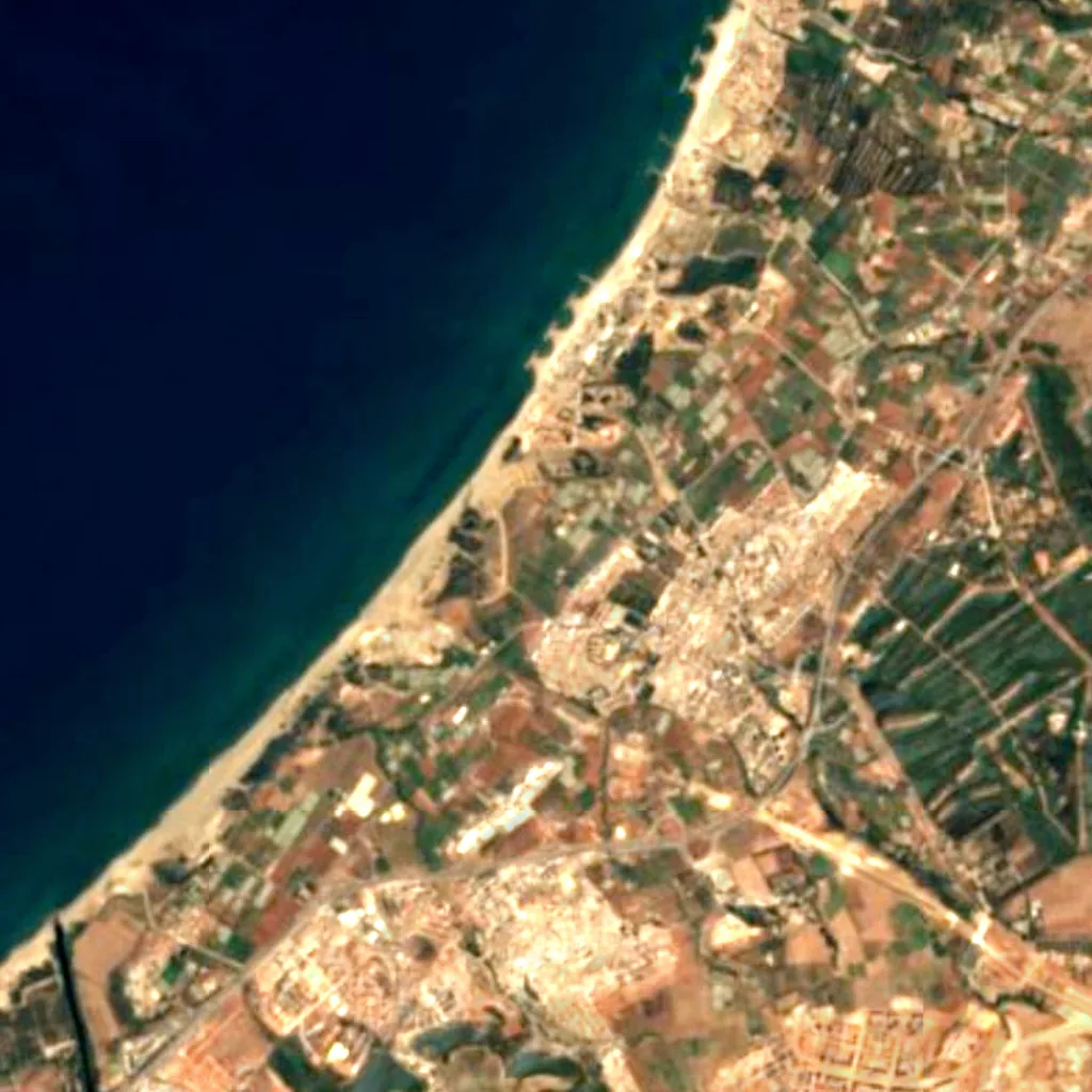 Forêt Domaniale de Zeralda seen from above (Sentinel-2)