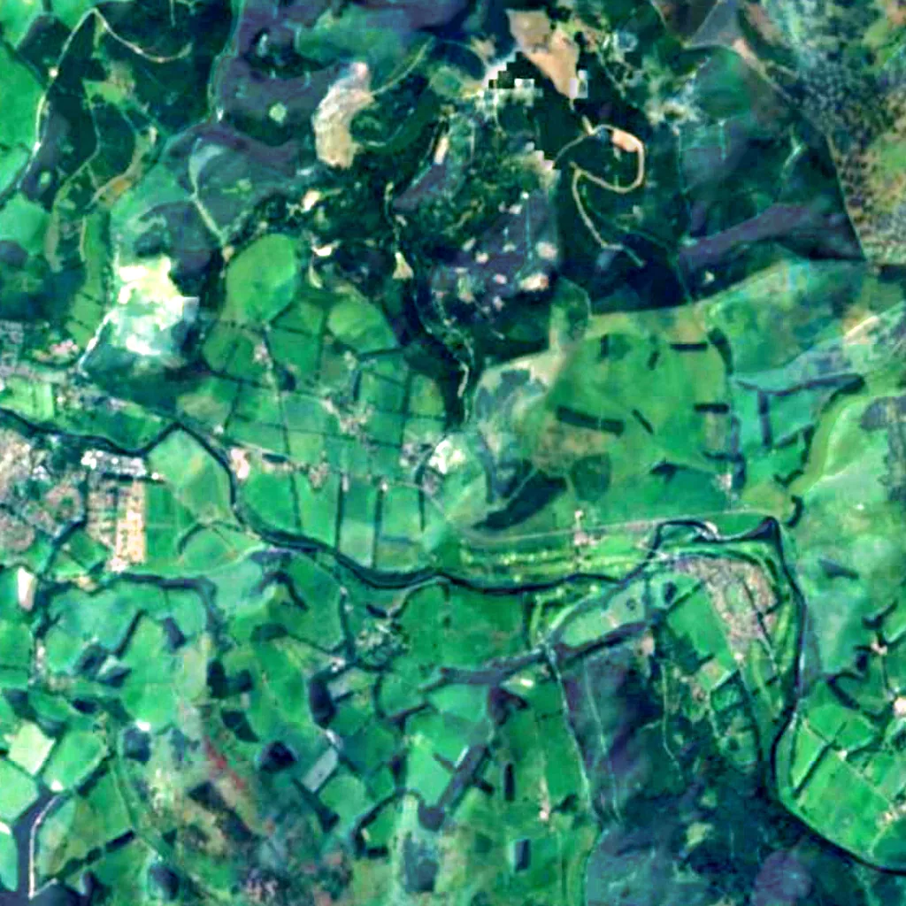 Glentress Forest seen from above (Sentinel-2)