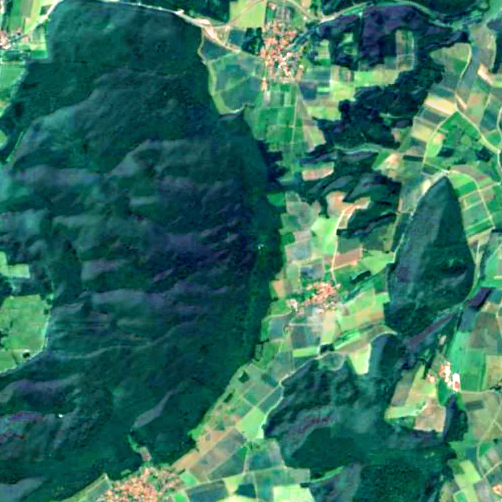 Göttingen Forest seen from above (Sentinel-2)