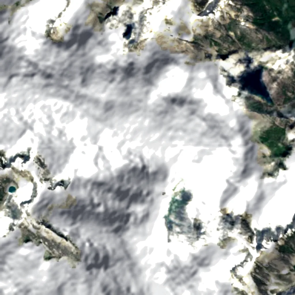 Great Bear Rainforest seen from above (Sentinel-2)