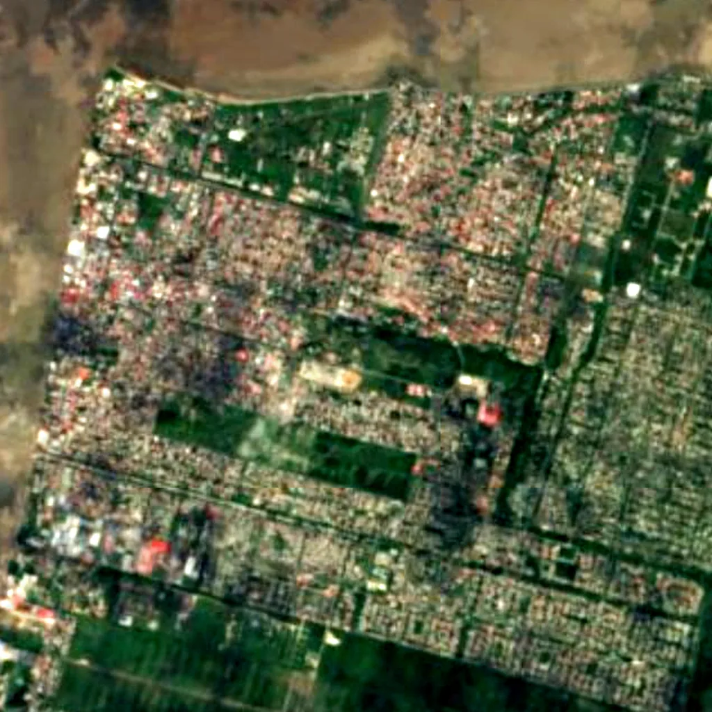 Guyana Botanical Gardens seen from above (Sentinel-2)