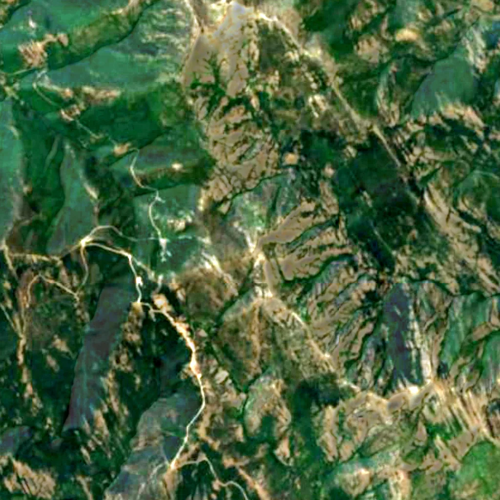 Hayedo de Tejera Negra seen from above (Sentinel-2)