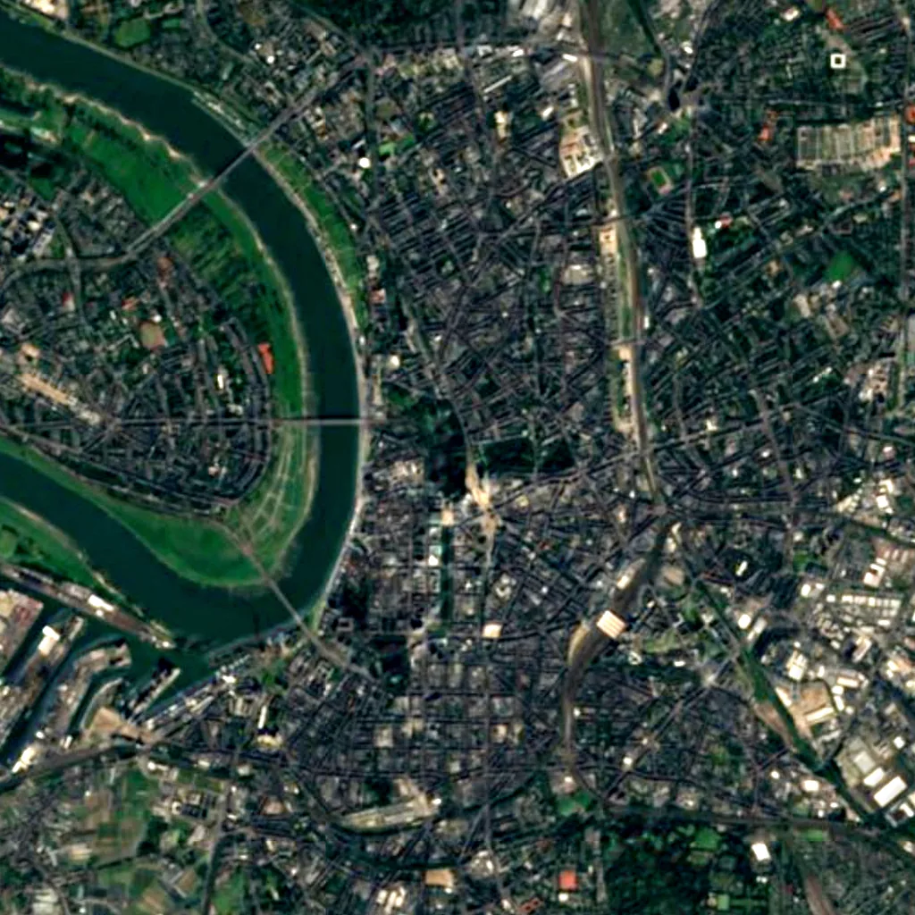 Hofgarten seen from above (Sentinel-2)