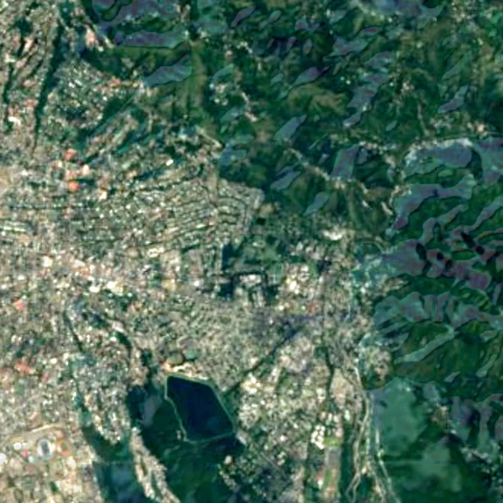Hope Botanical Gardens seen from above (Sentinel-2)