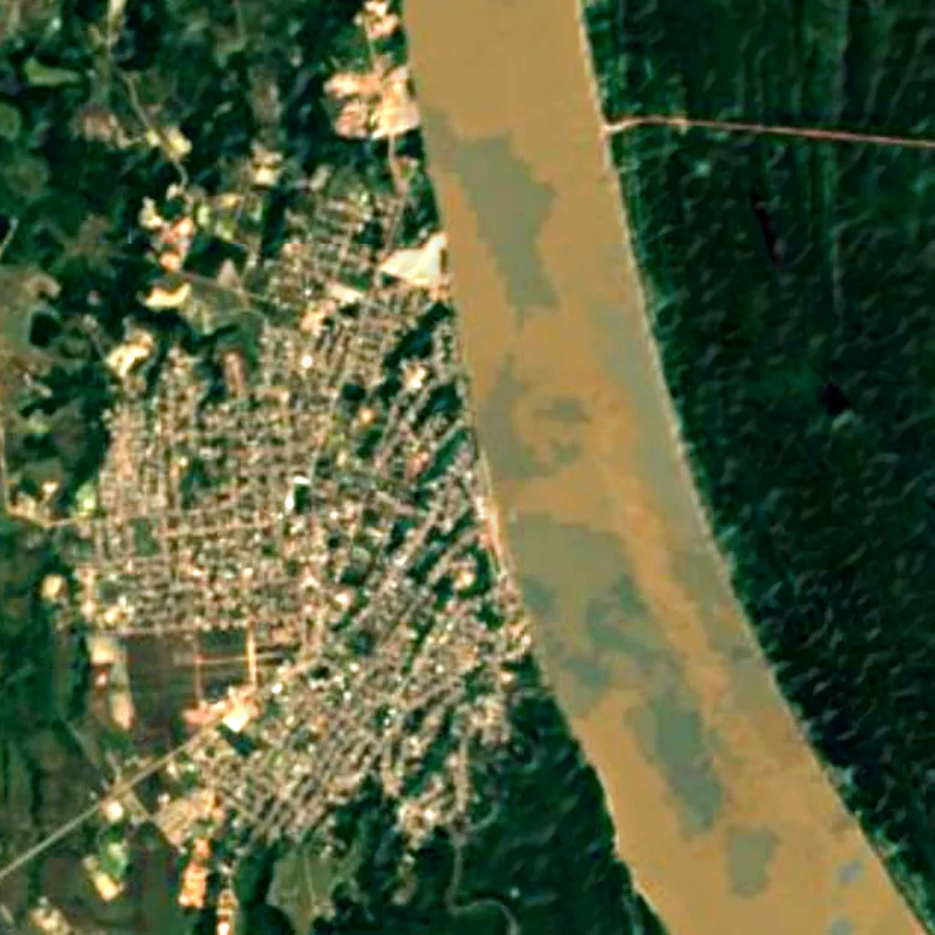 Humaitá National Forest seen from above (Sentinel-2)