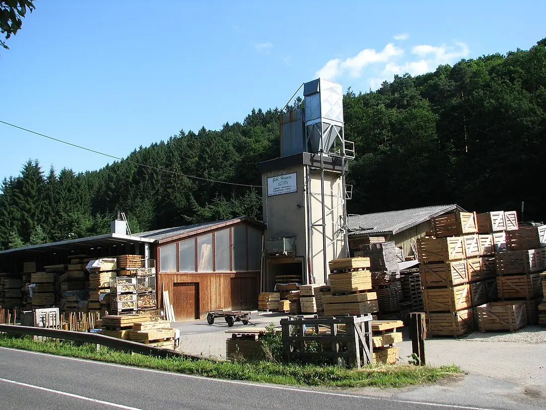 Kröngensgasse- Kreuzherrengasse, Ende, Blick nach Süden auf den Hürtgenwald, 30. 07. 2011 - panoramio