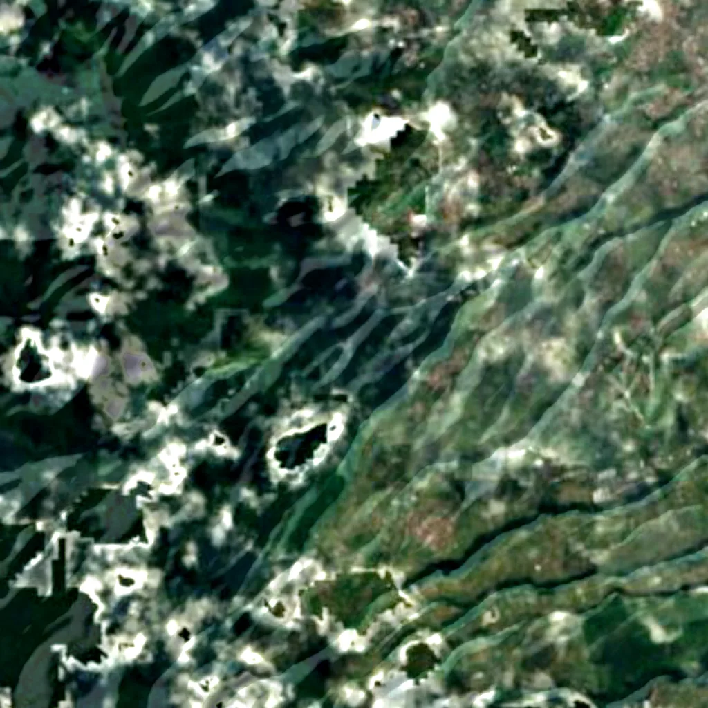 Kebun Raya Cibodas seen from above (Sentinel-2)