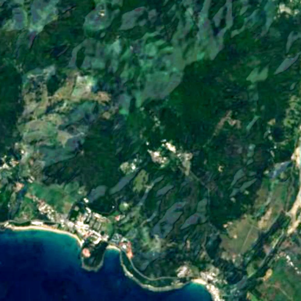 Kenting National Forest Recreation Area seen from above (Sentinel-2)
