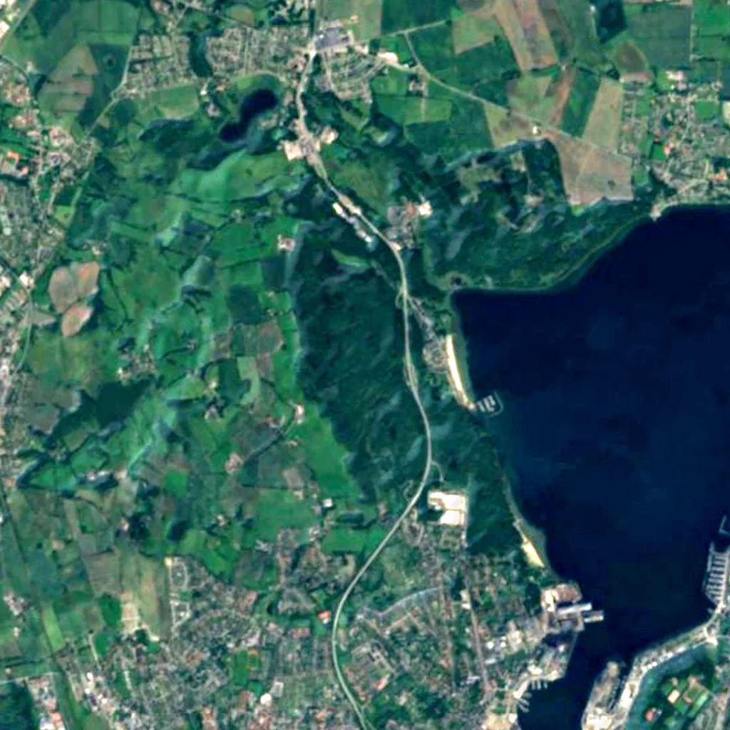 Klues Forest seen from above (Sentinel-2)
