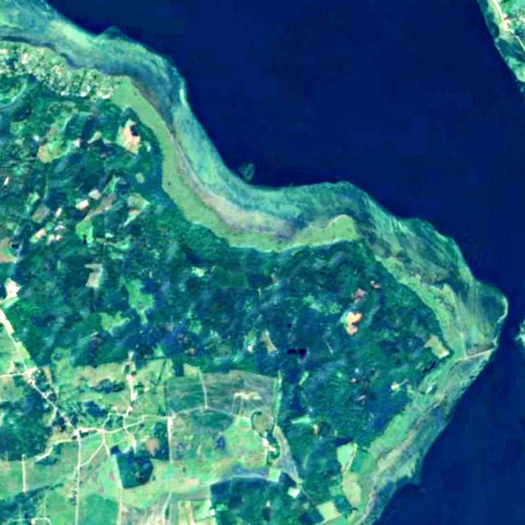 Kongeegen seen from above (Sentinel-2)