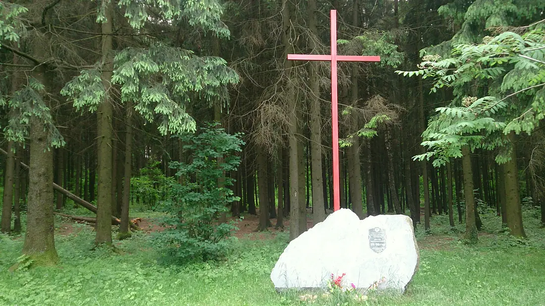 Cross at the place of mass executions of victims of Stalin regime - panoramio