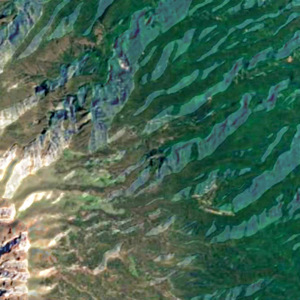Las Nieves Natural Park seen from above (Sentinel-2)
