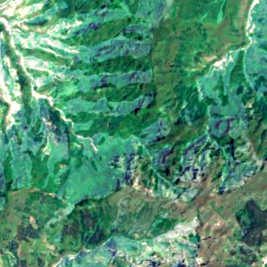 Laurisilva of Madeira seen from above (Sentinel-2)