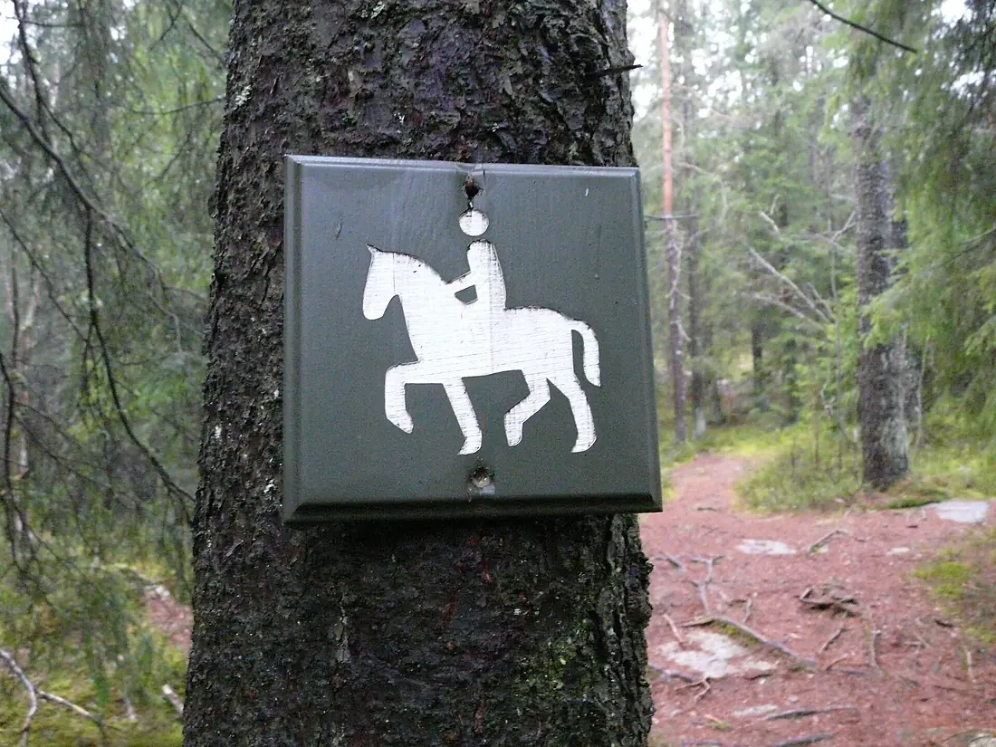 Lillomarka ridesti skilt