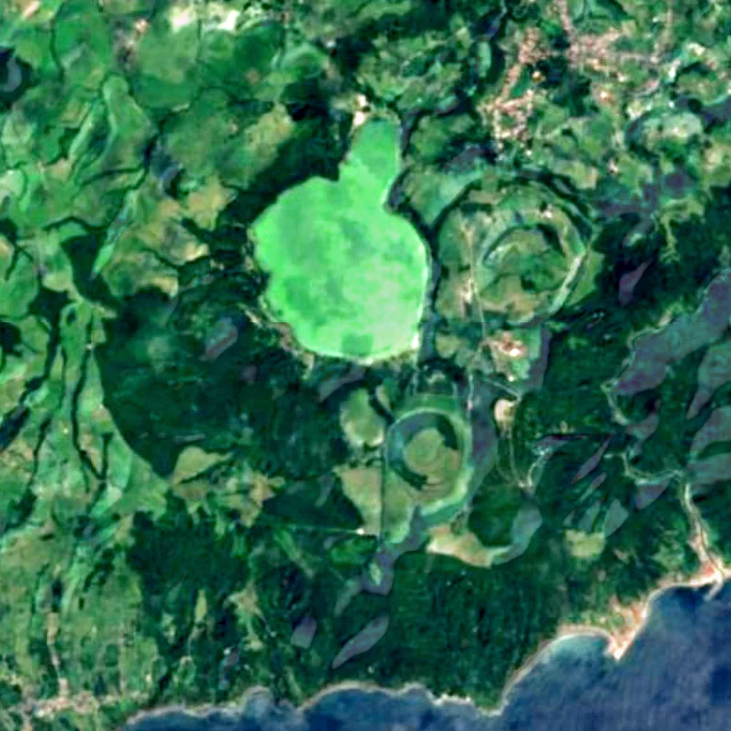 Mata Jardim José do Canto seen from above (Sentinel-2)