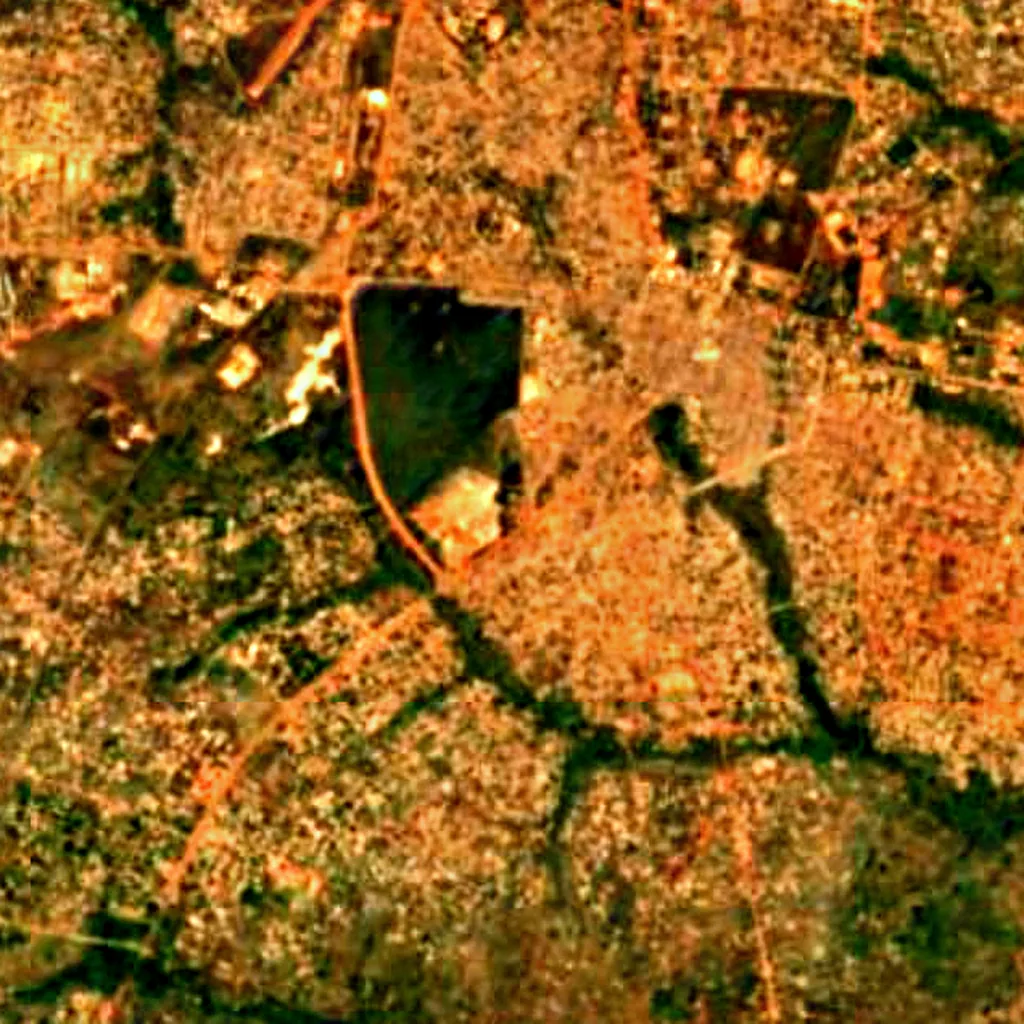 Musée en Plein Air de Parakou seen from above (Sentinel-2)