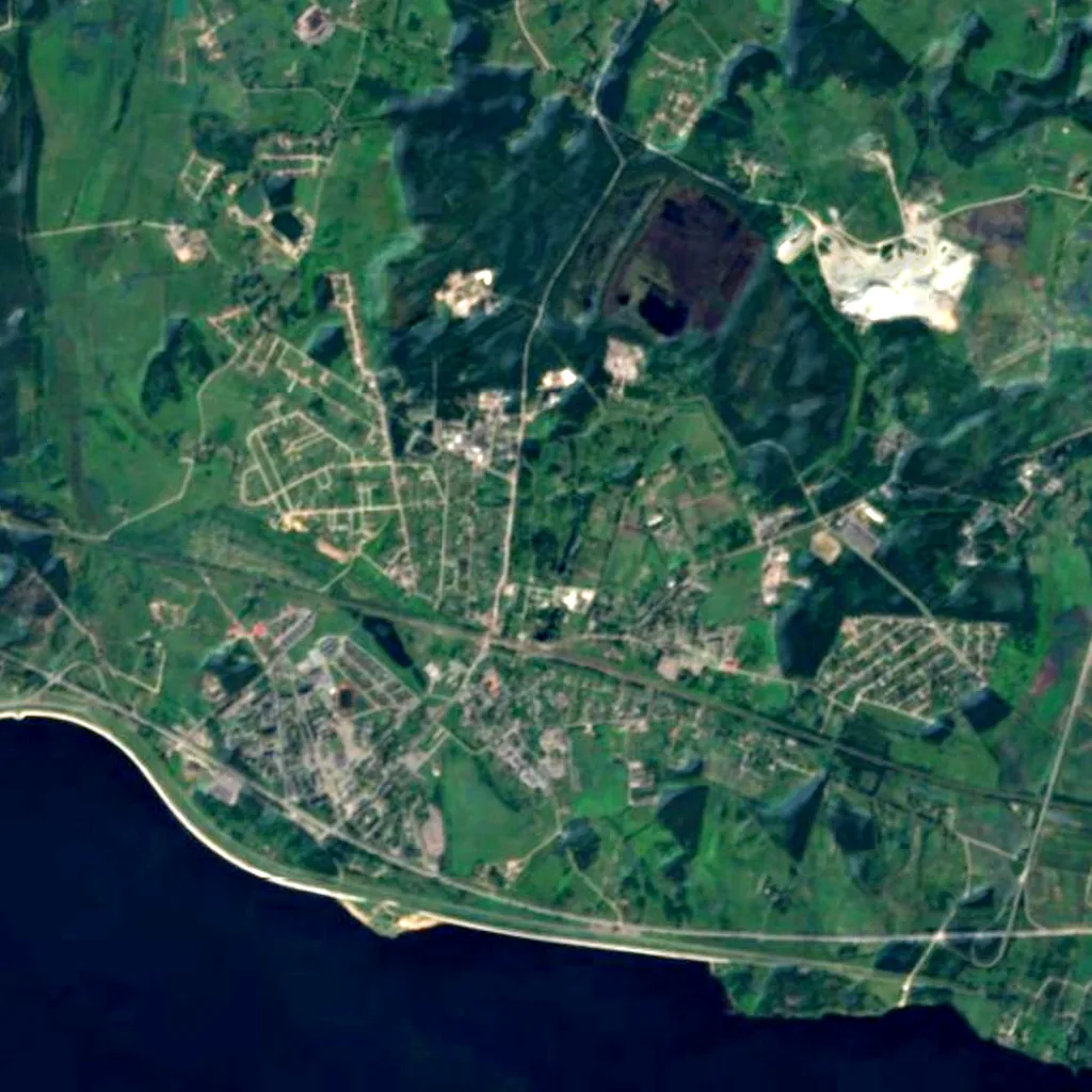 National Botanic Garden of Latvia seen from above (Sentinel-2)