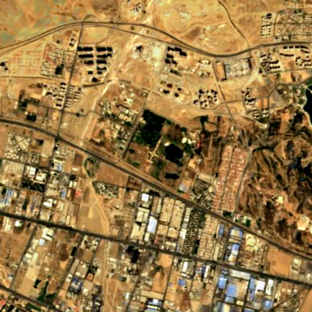 National Botanical Garden of Iran seen from above (Sentinel-2)