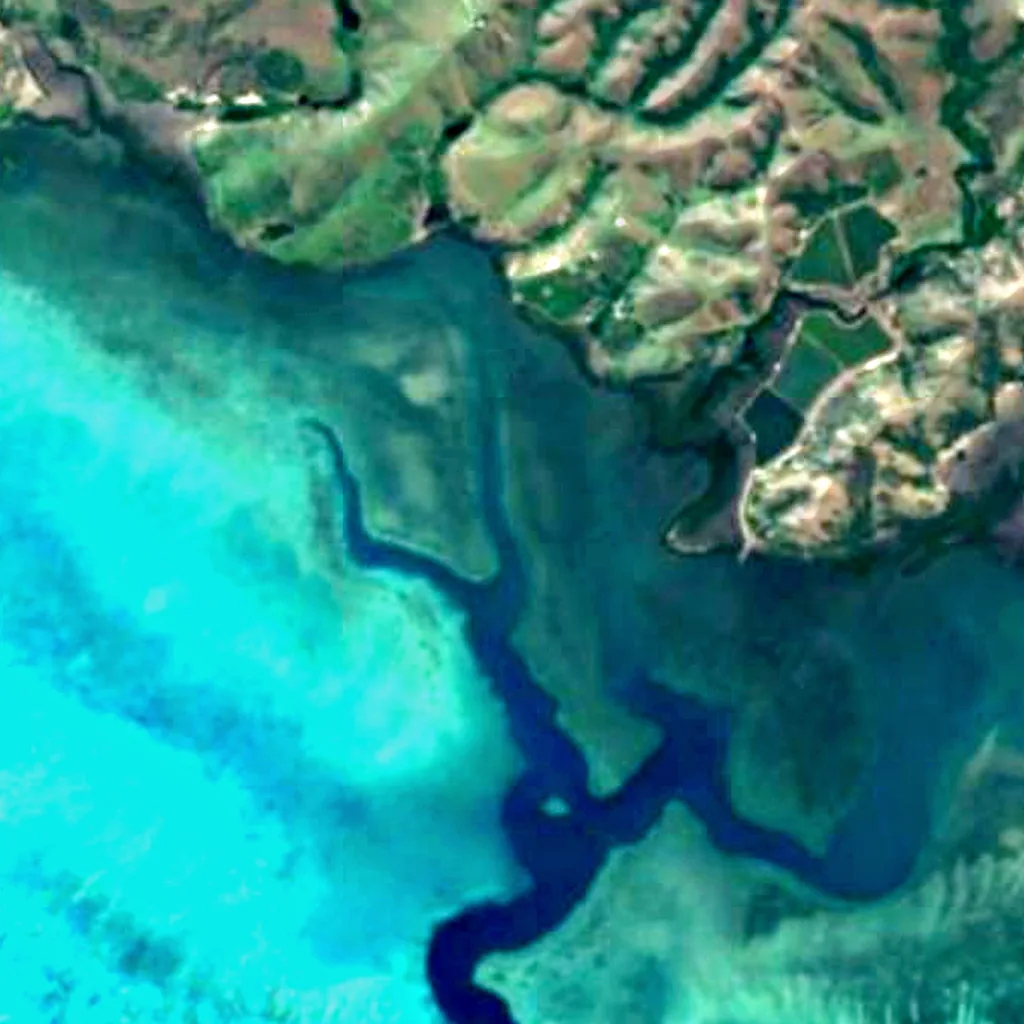 New Caledonia dry forests seen from above (Sentinel-2)