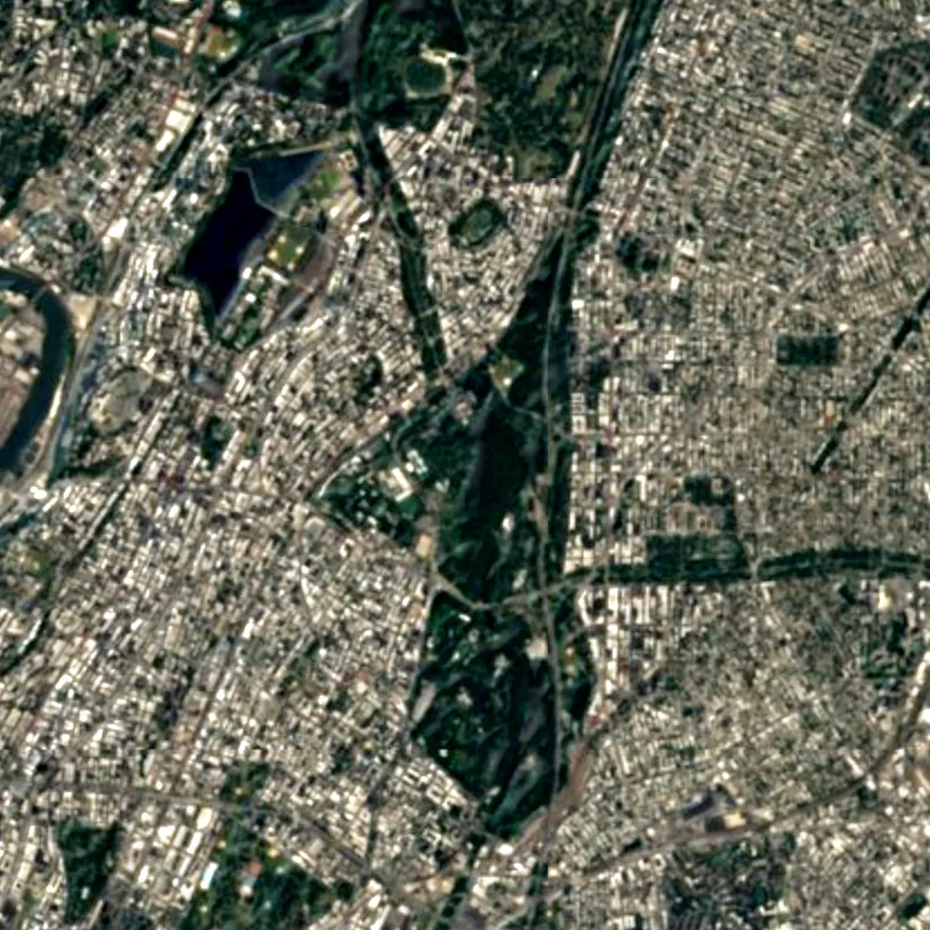 New York Botanical Garden seen from above (Sentinel-2)