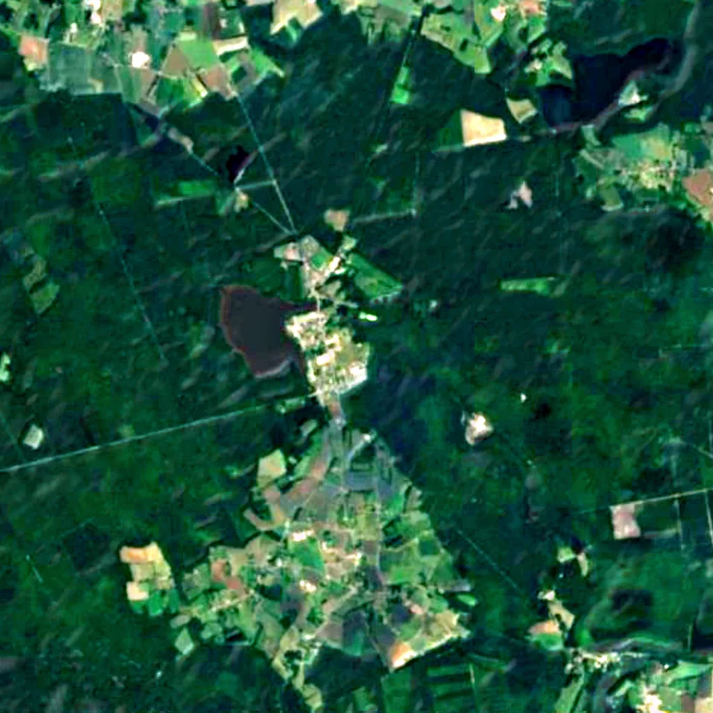Paimpont forest seen from above (Sentinel-2)