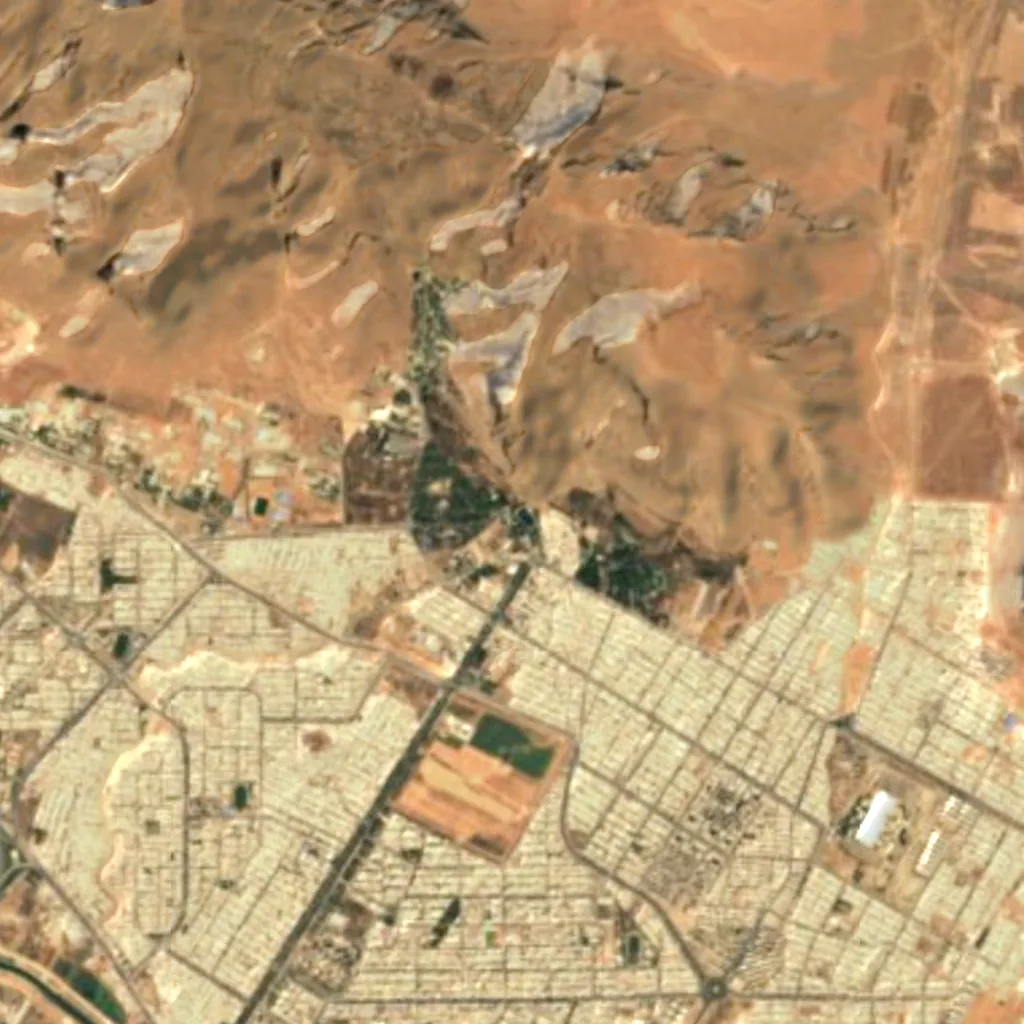 Plane of Shirin and Farhad seen from above (Sentinel-2)