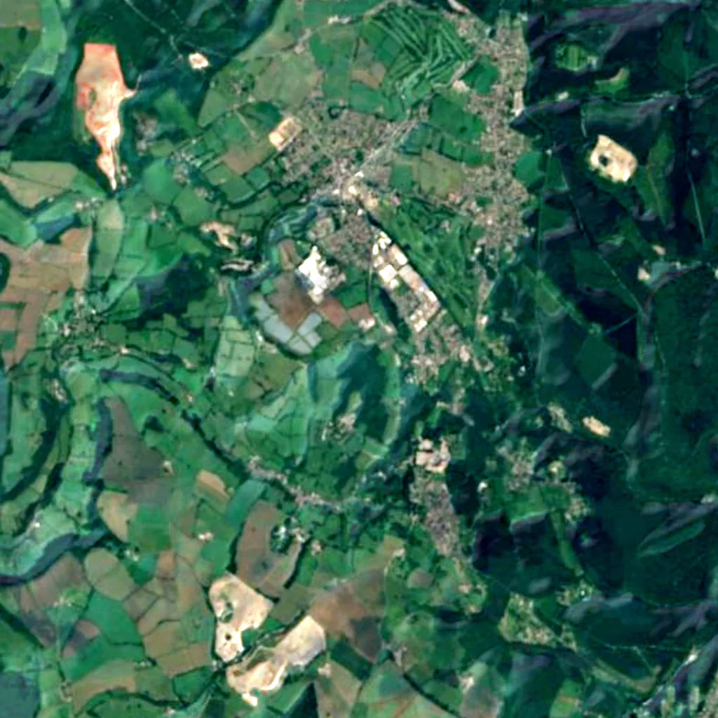 Puzzlewood seen from above (Sentinel-2)
