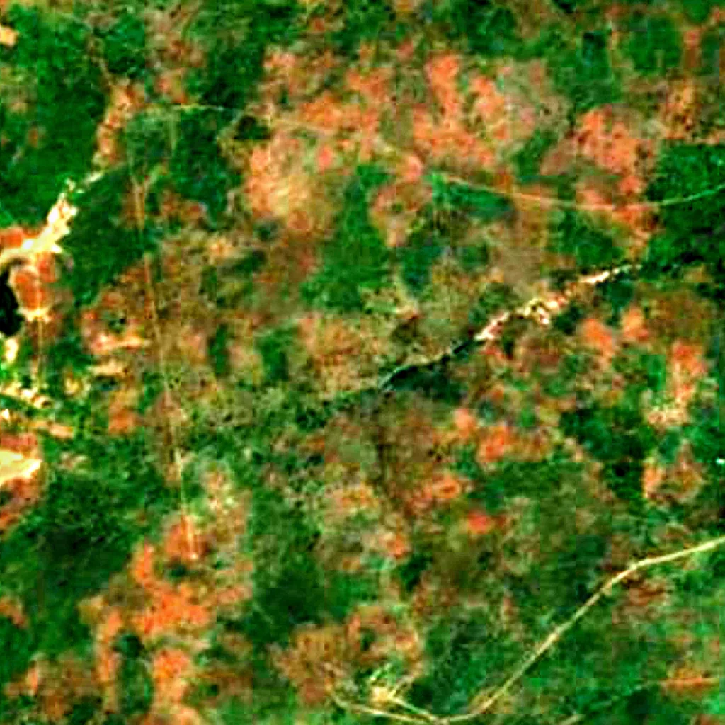 Réserve de Fathala seen from above (Sentinel-2)
