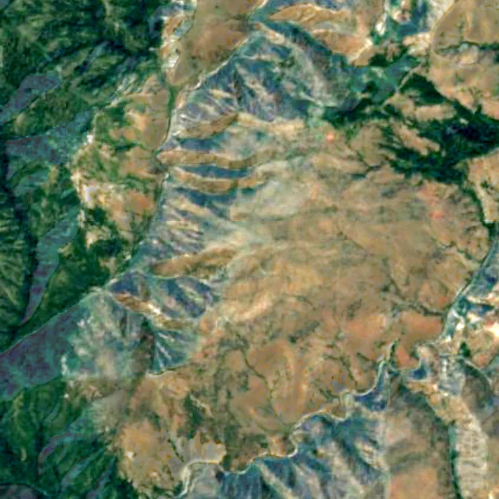 Rogue River–Siskiyou National Forest seen from above (Sentinel-2)