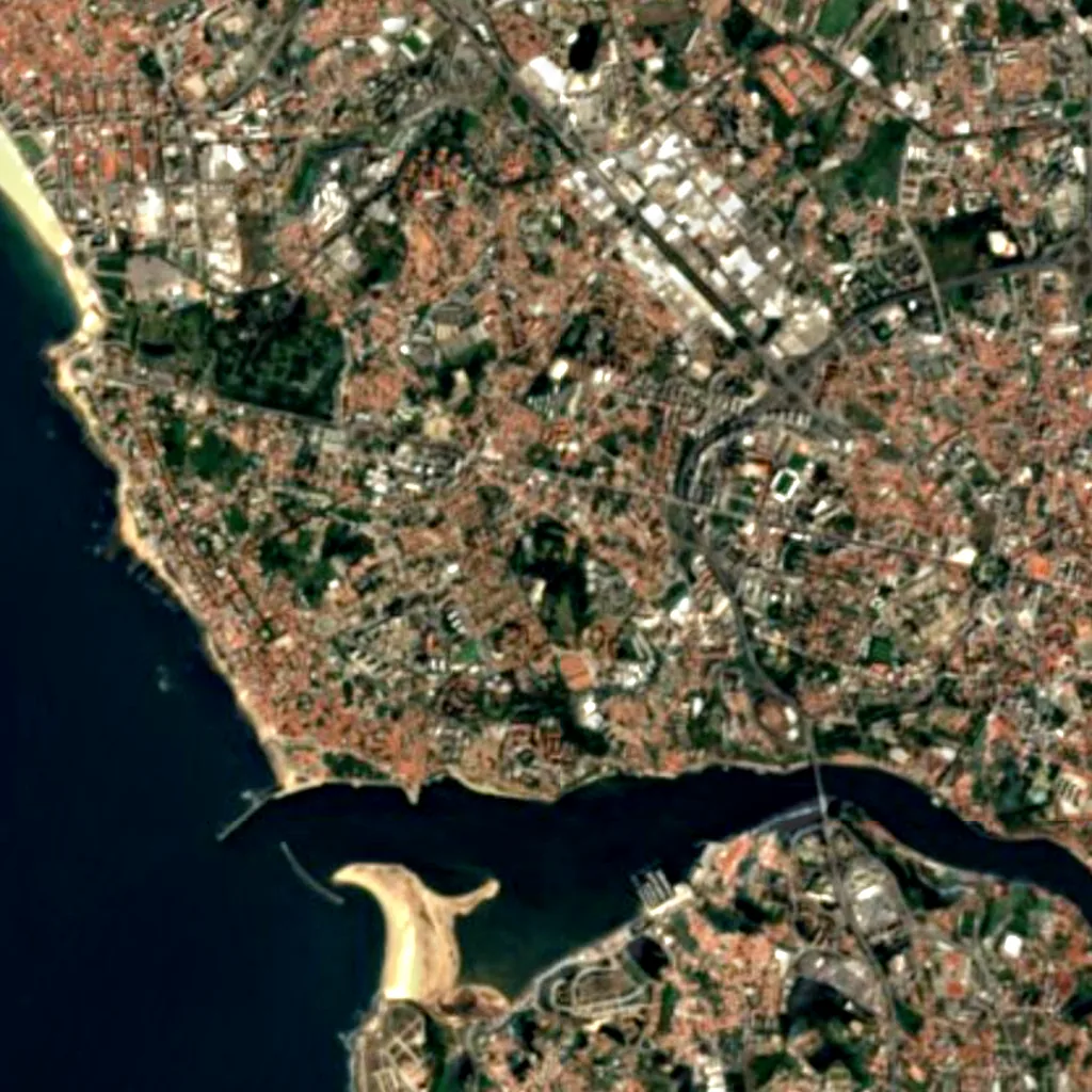 Rose garden of Serralves seen from above (Sentinel-2)