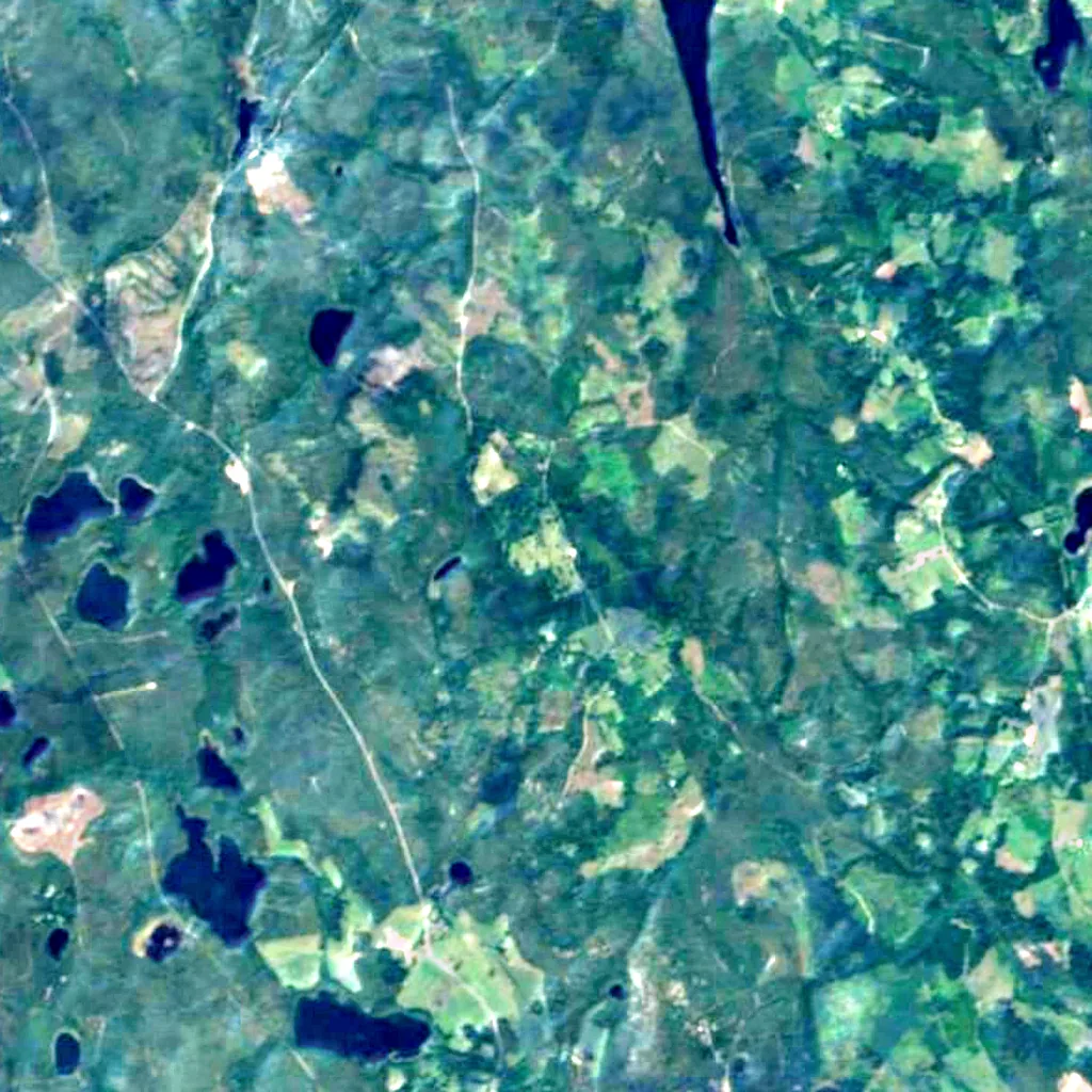Rumskulla oak seen from above (Sentinel-2)