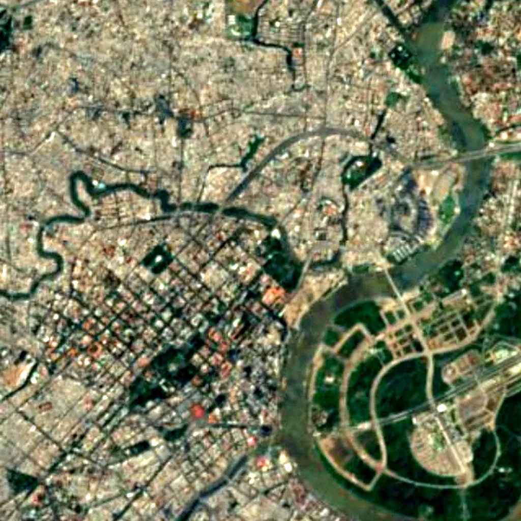 Saigon Zoo and Botanical Gardens seen from above (Sentinel-2)