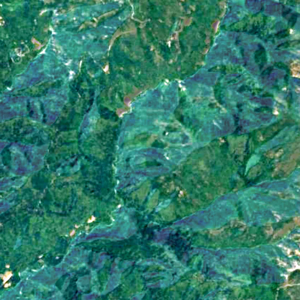 Six Rivers National Forest seen from above (Sentinel-2)