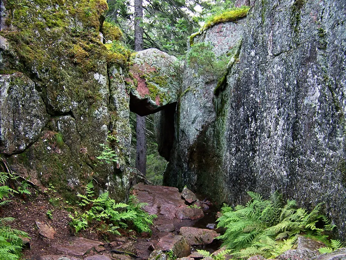 Skuleskogen National Park - stone corridor